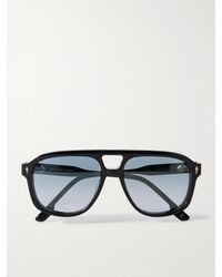 Jacques Marie Mage - Leonard Aviator-style Acetate And Silver-tone Sunglasses - Lyst