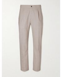 dunhill - Tapered Super 130s Wool Trousers - Lyst