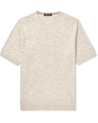 Loro Piana - Linen And Silk-blend T-shirt - Lyst