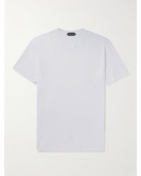 Tom Ford - T-Shirt aus Jersey aus einer Lyocell-Baumwollmischung - Lyst