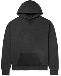 Maison Margiela - Oversized Logo-embroidered Garment-dyed Cotton-jersey Hoodie - Lyst
