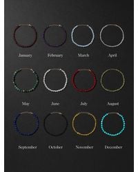 JIA JIA - Birthstone 14-karat Gold Beaded Bracelet - Lyst