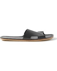 The Row - Gene Leather Slides - Lyst