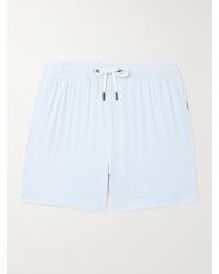 Onia - Charles Slim-fit Short-length Striped Seersucker Swim Shorts - Lyst