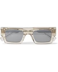 Saint Laurent - Rectangular-Frame Acetate Sunglasses - Lyst