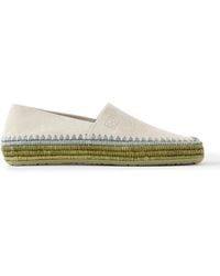 Loewe - Paula's Ibiza Suede Espadrilles - Lyst