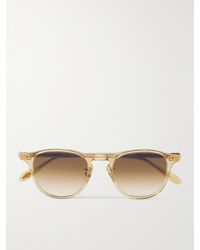 Garrett Leight - Hampton J Sun Round-Frame Acetate Sunglasses - Lyst