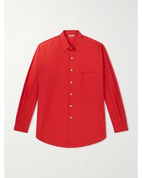 AURALEE - Cotton-poplin Shirt - Lyst