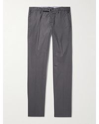 Slowear - Venezia 1951 Slim-fit Cotton-blend Poplin Trousers - Lyst