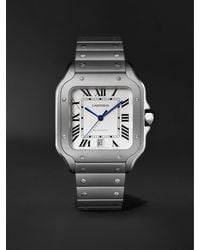 Cartier - Santos De Large Automatic 47.5Mm Titanium And Alligator Watch, Ref. No. Crwssa0089 - Lyst