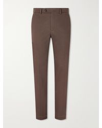 Slowear - Straight-Leg Stretch-Cotton Gabardine Trousers - Lyst