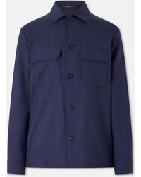 Slowear - Wool, Silk And Linen-Blend Overshirt - Lyst