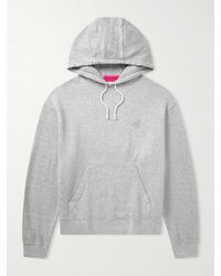 The Elder Statesman - Daily Logo-Embroidered Cotton And Cashmere-Blend Hoodie - Lyst