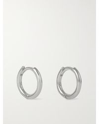 Hatton Labs - Small Round Silver Hoop Earrings - Lyst