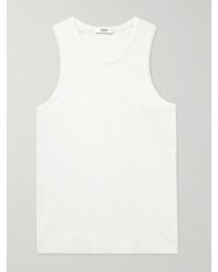 Agolde - Viggo Ribbed Stretch Organic Cotton And Tencel Lyocell-Blend Tank Top - Lyst