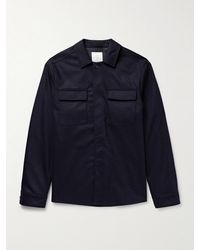 Eleventy - Wool-Blend Overshirt - Lyst