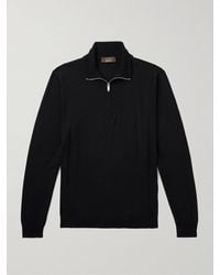 Slowear - Incotex Zanone Flexwool Half-Zip Sweater - Lyst