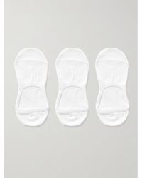 MR P. - Three-pack No-show Cotton-blend Socks - Lyst