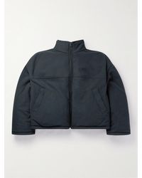 Balenciaga - Oversized Reversible Logo-print Padded Fleece Jacket - Lyst
