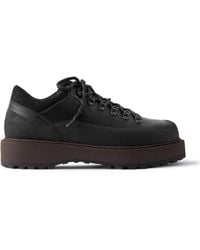 Diemme - Cornaro Gomma Rubber And Suede-Trimmed Full Grain-Leather Sneakers - Lyst