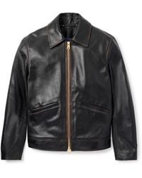 Paul Smith - Leather Blouson Jacket - Lyst