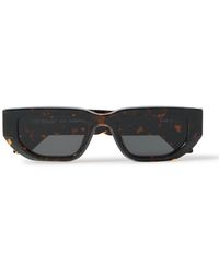 Off-White c/o Virgil Abloh - Greeley Square-frame Tortoiseshell Acetate Sunglasses - Lyst