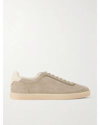 Brunello Cucinelli - Coda Di Rondine Suede Sneakers - Lyst