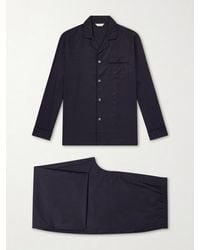 Derek Rose - Paris 17 Cotton-Poplin Pyjama Set - Lyst