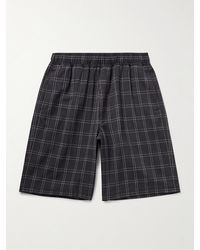 Our Legacy - Straight-leg Checked Woven Shorts - Lyst
