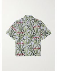 Wacko Maria - High Times Convertible-Collar Printed Crepe Shirt - Lyst