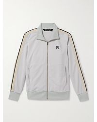 Palm Angels - Logo-embroidered Tech-jersey Track Jacket - Lyst