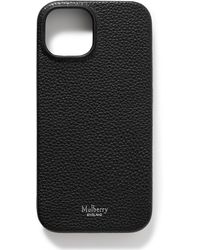 Mulberry - Full-grain Leather Iphone 15 Case - Lyst