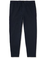 MR P. - James Tapered Cotton And Linen-blend Twill Drawstring Trousers - Lyst