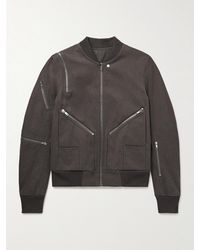 Rick Owens - Bonotto Flight Zip-Detailed Cotton-Drill Bomber Jacket - Lyst