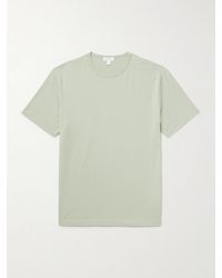 Sunspel - Schmal geschnittenes T-Shirt aus Baumwoll-Jersey - Lyst