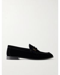 Saint Laurent - Le Loafer Velvet Loafers - Lyst