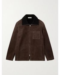 Umit Benan - Bruno Shearling-Lined Suede Jacket - Lyst