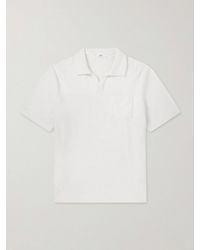MR P. - Cotton And Silk-Blend Terry Polo Shirt - Lyst