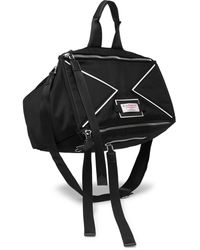 Givenchy Downtown Pandora Logo-appliquéd Leather-trimmed Shell Messenger Bag - Black