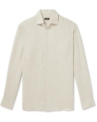 ZEGNA - Oasi Linen Shirt - Lyst