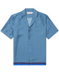Orlebar Brown - Maitan Camp-Collar Printed Silk-Twill Shirt - Lyst