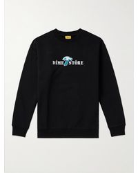 Dime - Reno Logo-embroidered Cotton-jersey Sweatshirt - Lyst