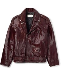 Dries Van Noten - Belted Calf Hair Biker Jacket - Lyst