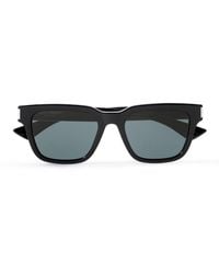 Saint Laurent - Square-Frame-Tone And Acetate Sunglasses - Lyst