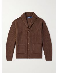Polo Ralph Lauren - Shawl-Collar Wool And Cashmere-Blend Cardigan - Lyst