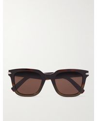 Dior Occhiali da sole in acetato con montatura D-frame DiorBlackSuit S10I - Marrone