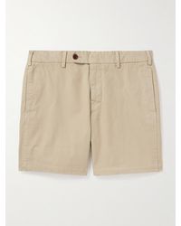 Sid Mashburn - Gerade geschnittene Shorts aus Baumwoll-Twill in Stückfärbung - Lyst