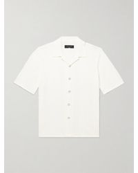Rag & Bone - Avery Hemd aus Frottee aus einer Baumwollmischung in Wabenstrick mit Reverskragen - Lyst