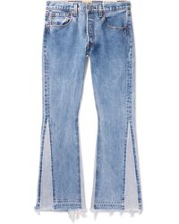 GALLERY DEPT. - La Flare Distressed Two-tone Jeans - Lyst