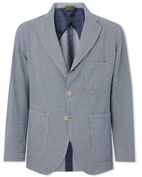 RRL - Striped Cotton-seersucker Suit Jacket - Lyst